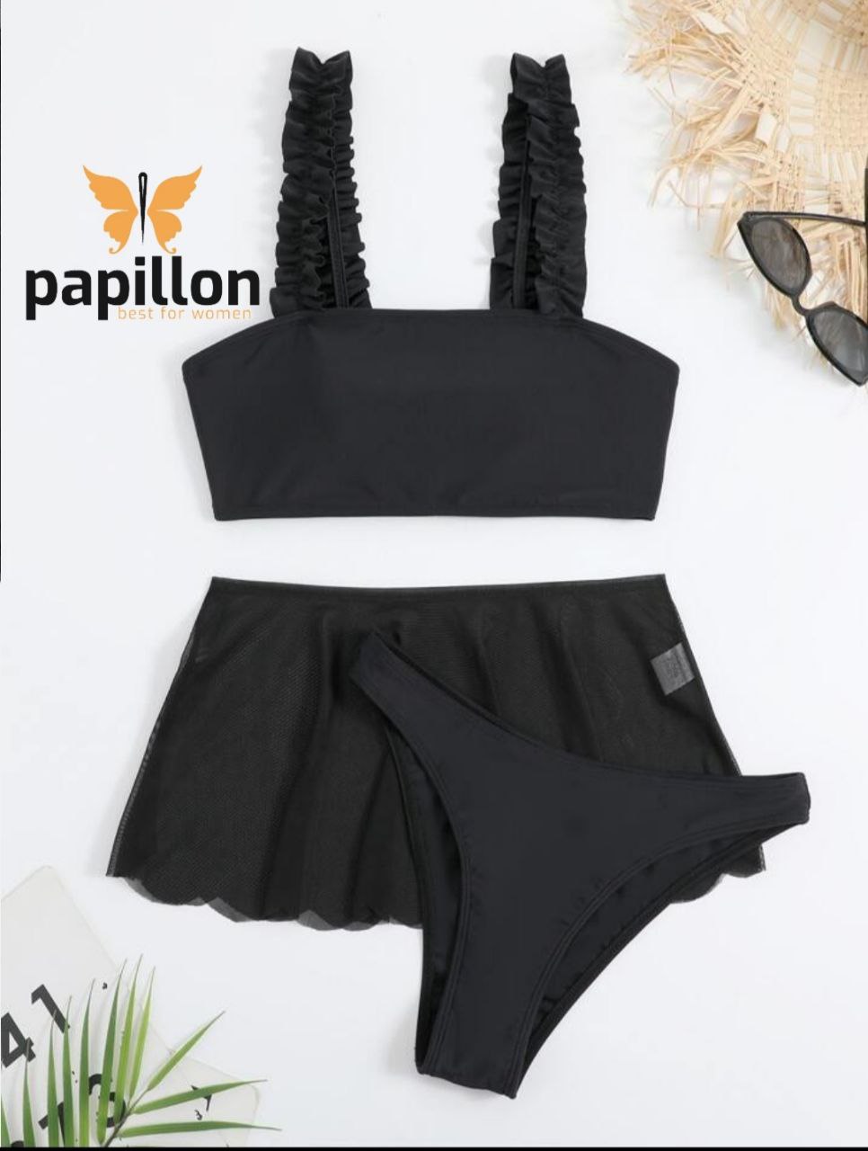 مایو سه تیکه پاپیلون