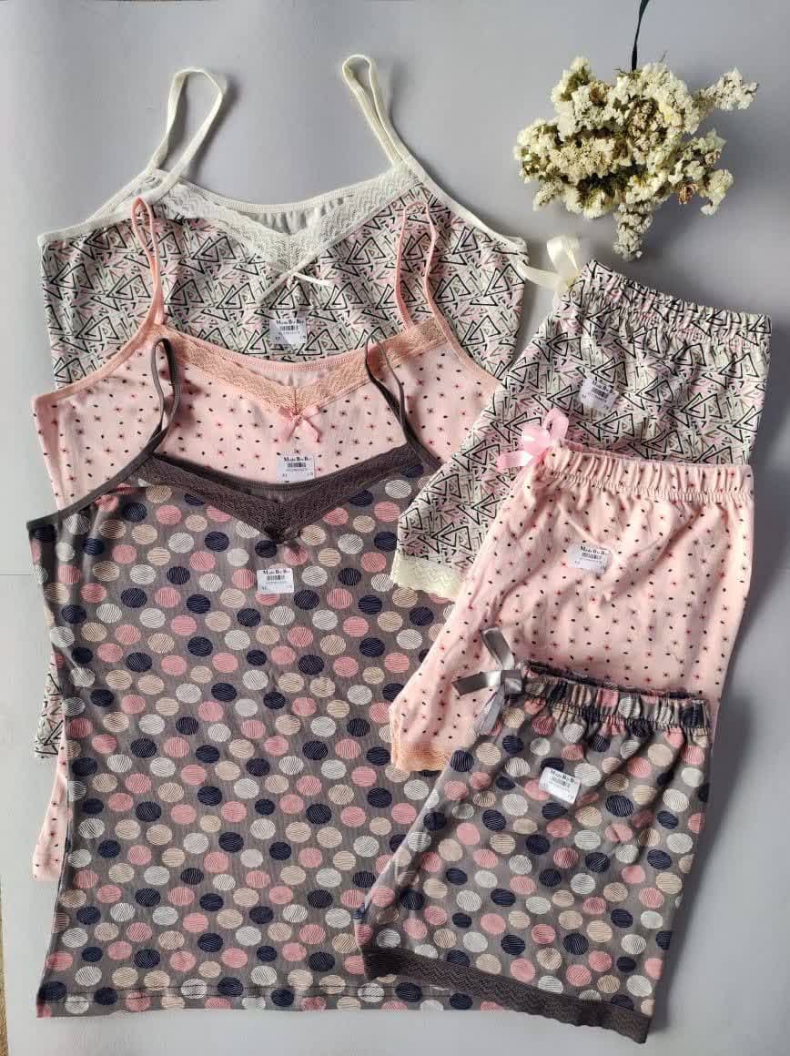 تاپ شلوارک نخی تاپ شلوارک نخی