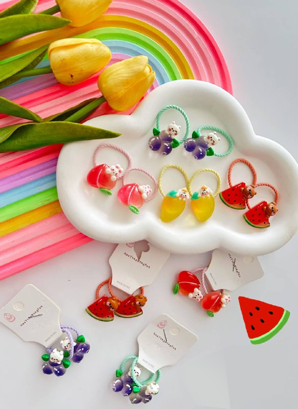 کش مو عروسک میوه ای