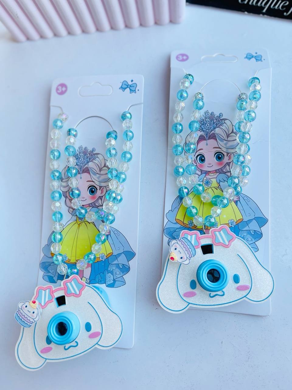 گردنبند فانتزی بچگانه دوربین دار (1) 3 طرح کرومی و ملودی و کیتی گردنبند بچگانه دخترانه فانتزی دوربین دار