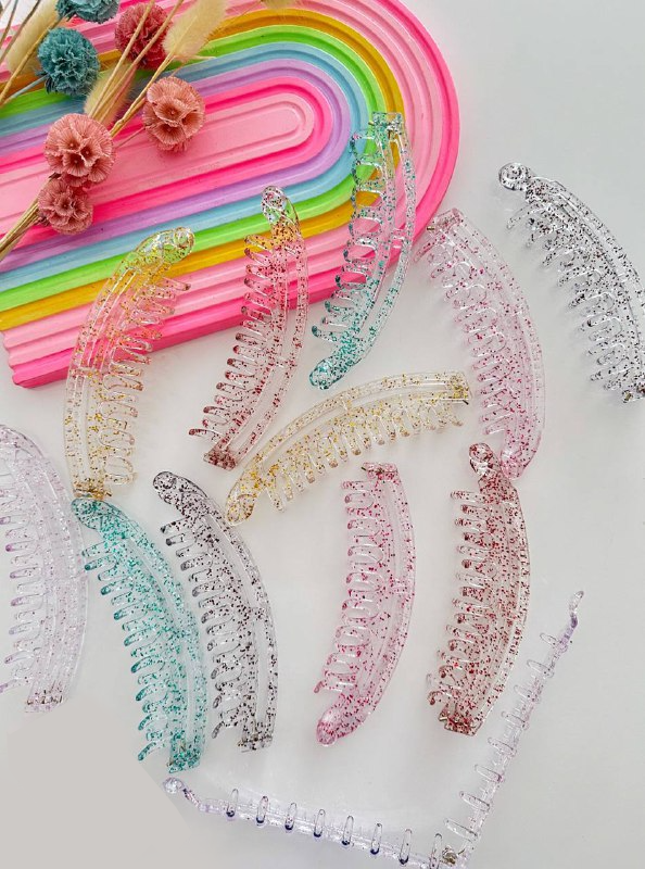 گیره مو دخترانه آبشاری شاین