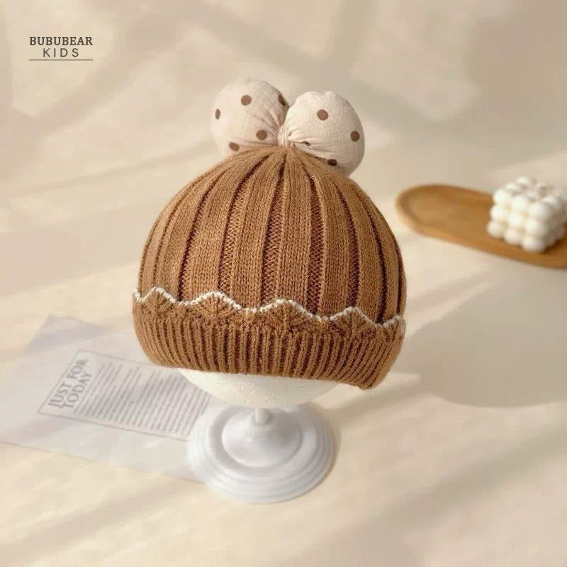 کلاه بافت پاپیون بچگانه