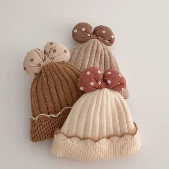 کلاه بافت پاپیون بچگانه کلاه بافت پاپیون بچگانه